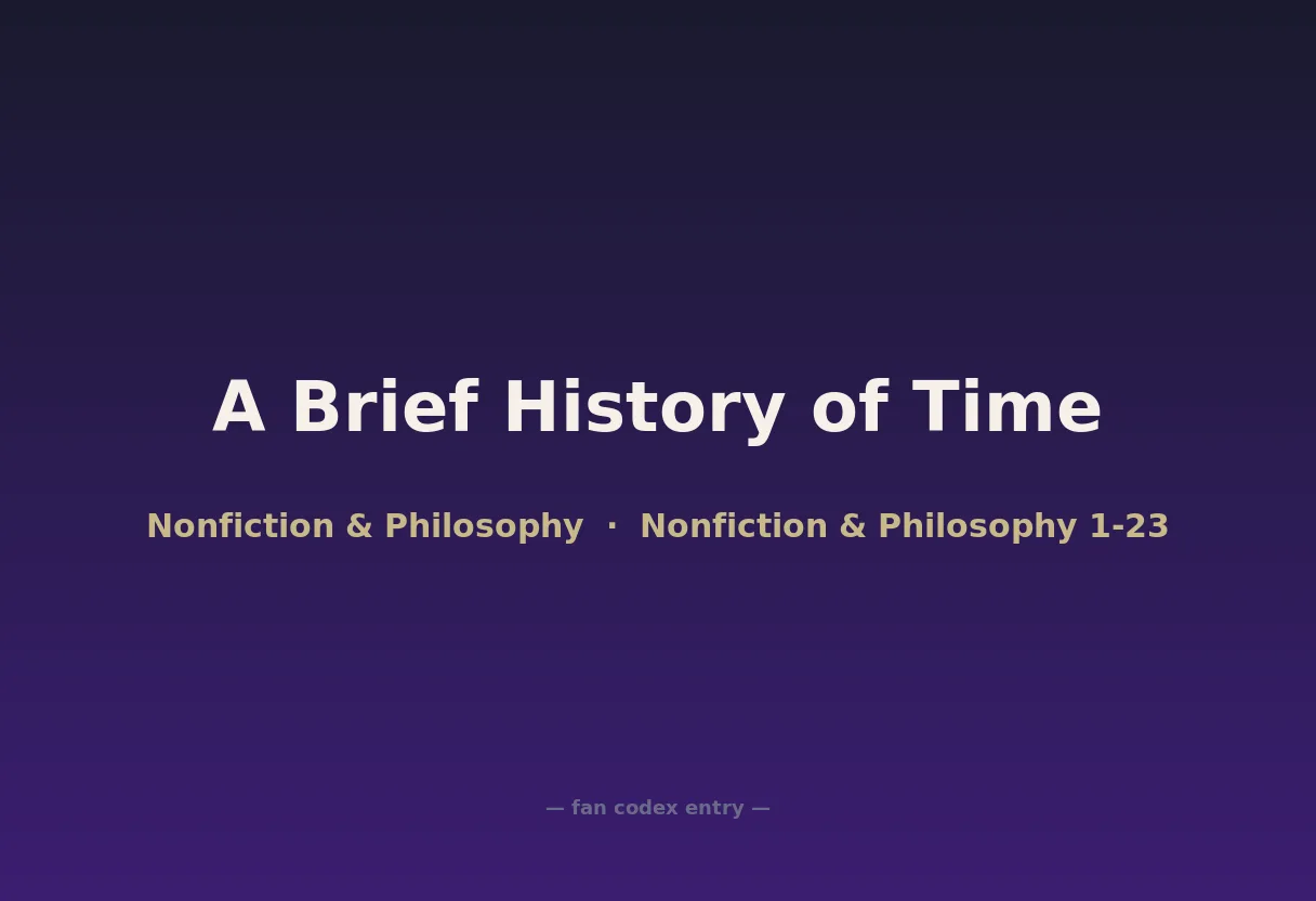 A Brief History of Time
