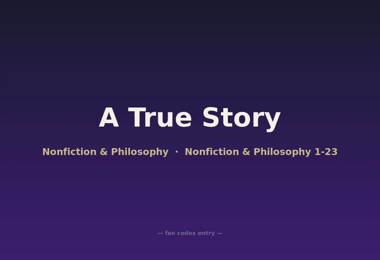 A True Story