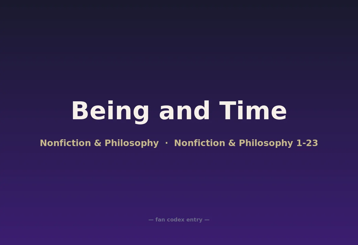 Being and Time