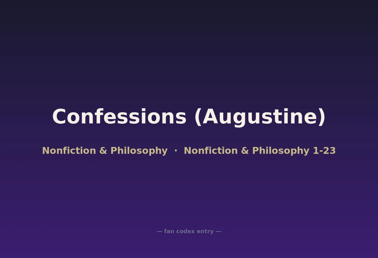 Confessions (Augustine)